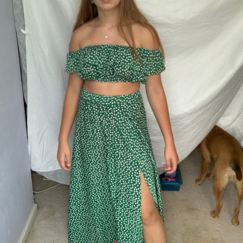 Floral two piece dress